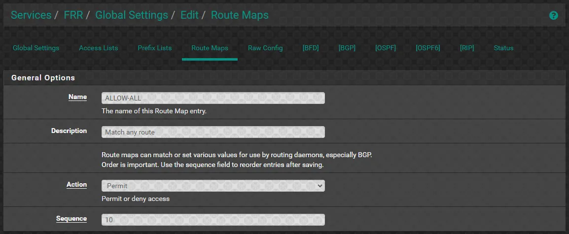 Create a Route Map